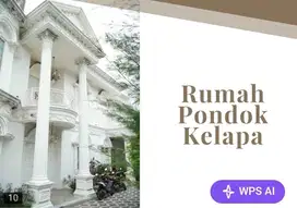 Rumah Mewah Bisa Dicicil 3 Tahun Bergaya Eropa, Pondok Kelapa Jakarta