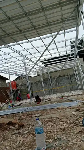Pemasangan dan jasa pasang kanopi baja ringan atap spandek