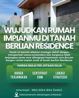 di jual cepat tanah SHM harga dibawah pasaran