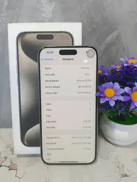 IPHONE 15 PRO 128GB SECOND INDO