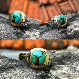 Natural Turquoise Phyrus Hubei Motif Y