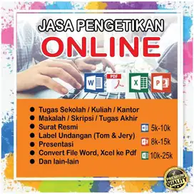 Jasa Bantu Tugas Sekolah / Kampus / Kantor