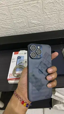iphone 15 promax 256GB resmi blue titanium