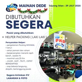 Lowongan Kerja Helper Packing