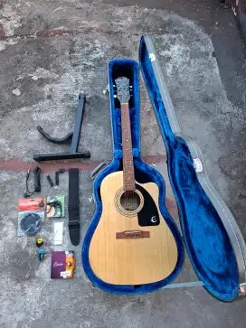 Gitar Epiphone J15-EC Fullset Lengkap