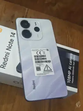 Redmi note 14 4g 8/128 second 3 minggu