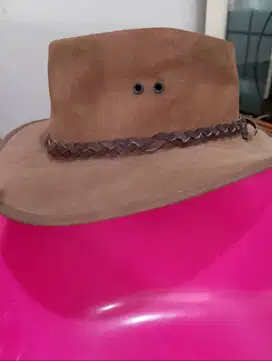 Topi koboy barmah overlander kulit asli australia