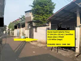 Harga Bawah Pasar BU!! Rumah Tua Strategis Duren Sawit Jakarta Timur