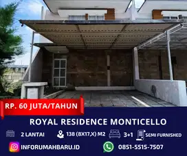ROYAL RESIDENCE 2 Lantai ‼️Rumah Lebar 8 Cluster Monticello Wiyung