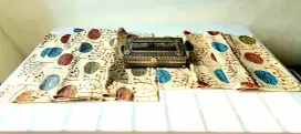 2 pcs Table Runner/Taplak Meja & 1 pcs Box Tempat Tissue Vintage