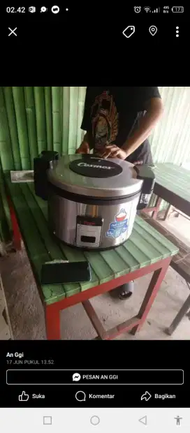Rice cooker cosmos 14liter