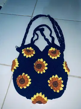 Tas Rajut navy (1 kali pakai)