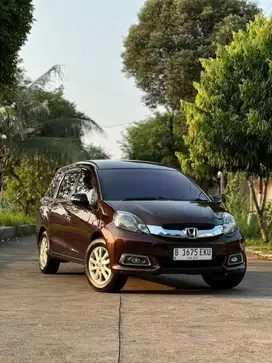 Honda Mobilio 1.5 E AT 2014 Coklat Metalik, HARGA CASH KONDISI BAGUS