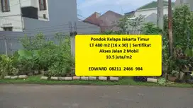 Tanah Harga Terjangkau!! Strategis Lokasi Elit. Pondok Kelapa Jakarta