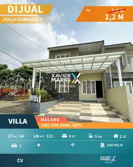 Dijual Villa Aktif di Daerah Oro-Oro Ombo (depan BNS), Kota Batu