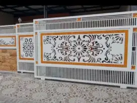 Pagar rumah laser kating 34