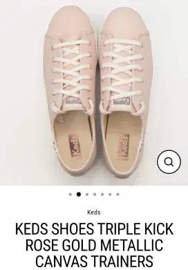 SEPATU CANVAS KEDS ROSEGOLD ORIGINAL