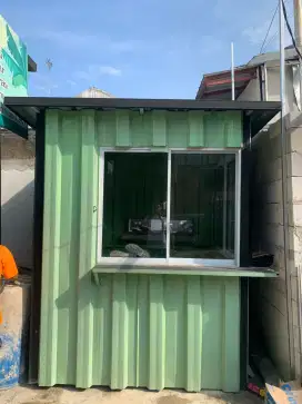Booth kontener minimalis