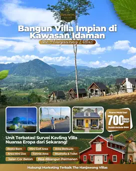 Kavling Villa Nuansa Eropa di Puncak 2 Bogor – SHM, Harga Mulai 700 Ri