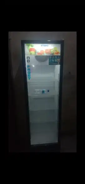 Jual showcase kulkas pendingin minuman ukuran 5 rak normal no kendala