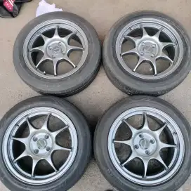 Velg wedssport ring 16 pcd 4x100 ban 195/55 R16 Vios jazz