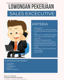 Lowongan pekerjaan sales excecutive