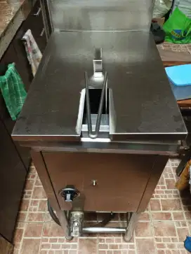 ALAT PENGGORENGAN MURAH! Deep Fryer Kapasitas 18L (Listrik + Gas)