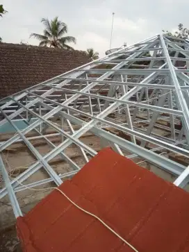 Tukang perbaikan atap bocor renovasi pasang baja ringan plafon PVC GRC