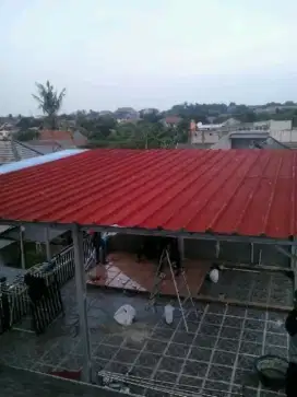 Tukang perbaikan atap bocor renovasi pasang baja ringan plafon PVC GRC
