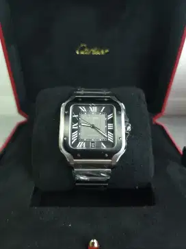 Cartier Santos Large Black Bezel BNIB2025
