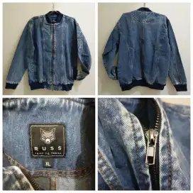 Jaket Denim Tebal Preloved XL