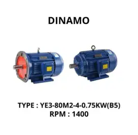 Dinamo Mesin Motor/Motor Listrik/Electro Motor/EOBO YE3-80M2-4-0.75