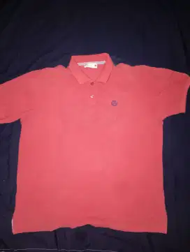 Baju Polo Shirt PDI Basics Merah XL Second