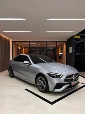Mercedes Benz C300 AMG 2023 Mercy Km36rb B805JNK Abu-abu Metalik
