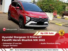 [ GARANSI 1TH ] Hyundai Stargazer X Prime AT Facelift Merah 2023 2024