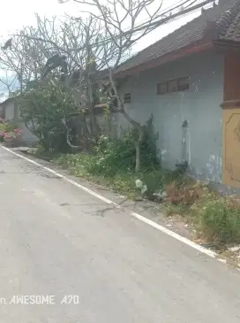 Jual tanah bonus rumah di Jl Gn Patas tembus Gn Salak Kerobokan Bali