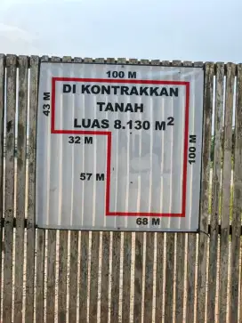 Disewakan Lahan padat Siap pakai Di burangkeng Setu bekasi