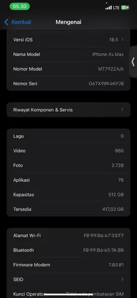 jual cepat iphone x max 512 gb