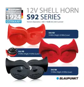 Klakson Mobil Keong Blaupunkt + Relay