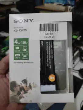 Voice Recorder SONY Stereo IC Recorder ICD-PX470 (Kondisi NEW, BNIB)