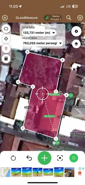 Dijual rumah / tanah lokasi di pajang belakang kantor pajak