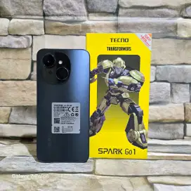 Tecno Spark Go 1 4/128 4G Fullset Segel Normal Mulus 98%,Garansi