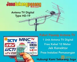 Pusat pemasangan Antenna tv digital, stb ada tiangnya besi
