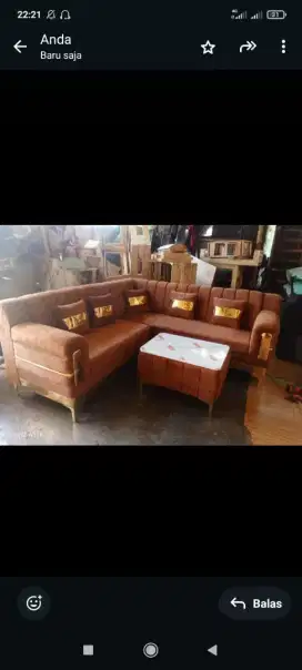 Sofa L Glowing model sudut