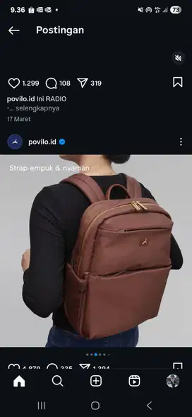 Tas ransel povilio