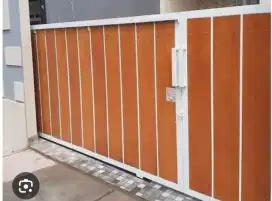 Pagar besi grc full minimalis