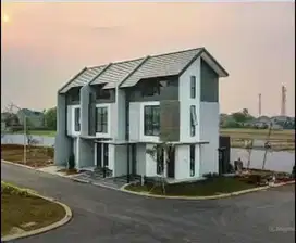 Rumah baru view danau chelia residence di summarecon crown gading