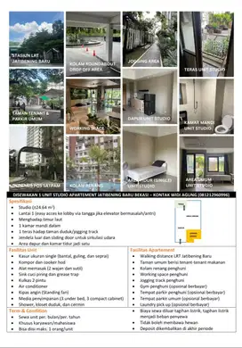 Sewa Studio LRT City Jatibening