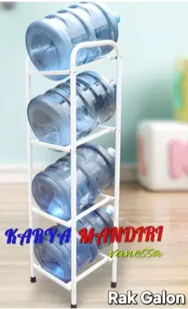Rak Galon Besi Kuat Dan Kokoh 4 Susun Putih