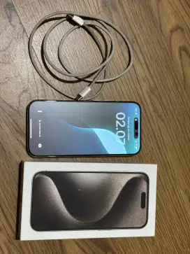 iPhone 15 pro 128gb natural titanium ibox garansi
